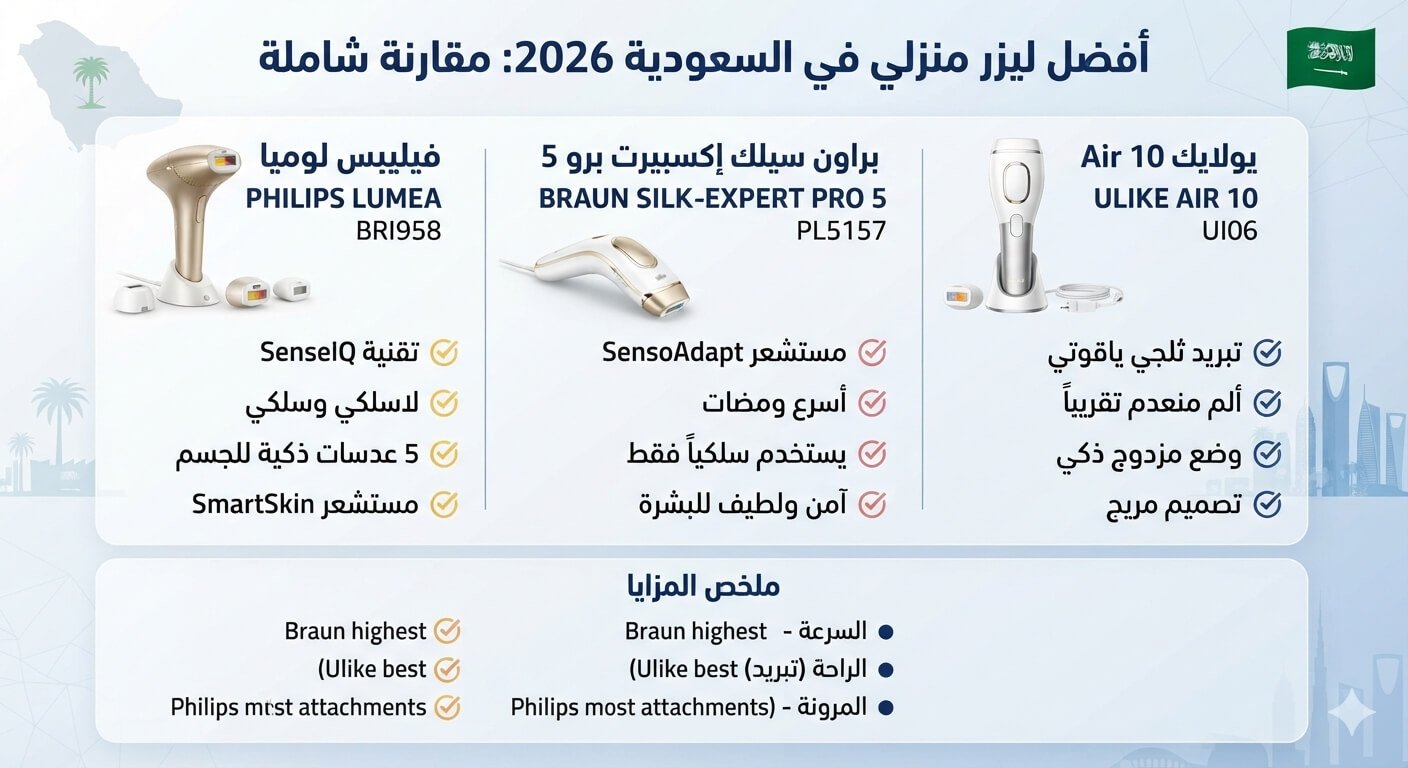 المواجهة الكبرى لعام 2026: فيليبس لوميا 9000 ضد براون برو 5 ضد يولاك إير 10